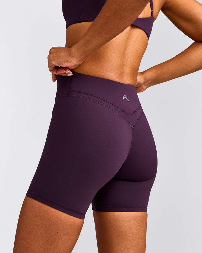 UnifiedMove™ Wrap Shorts 6" with Reflective Logo | Blackberry Purple