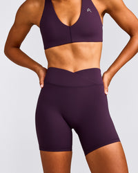 UnifiedMove™ Wrap Shorts 6" with Reflective Logo | Blackberry Purple