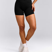 UnifiedMove™ Wrap Shorts 6" with Reflective Logo | Black