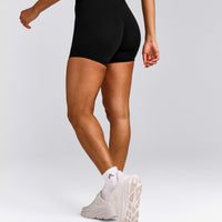 UnifiedMove™ Wrap Shorts 6" with Reflective Logo | Black