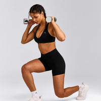 UnifiedMove™ Wrap Shorts 6" with Reflective Logo | Black
