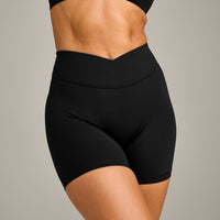 UnifiedMove Wrap Shorts 6" with Reflective Logo | Black