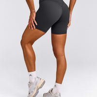 UnifiedMove™ Wrap Shorts 6" with Reflective Logo | Coal