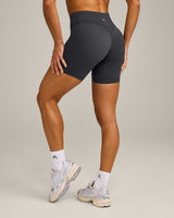 UnifiedMove Wrap Shorts 6" with Reflective Logo | Coal