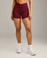 UnifiedMove Wrap Shorts 6" with Reflective Logo | Rosewood