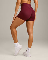 UnifiedMove Wrap Shorts 6" with Reflective Logo | Rosewood