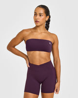 Unified Micro Bandeau Bralette | Blackberry Purple