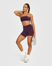 Unified Micro Bandeau Bralette | Blackberry Purple