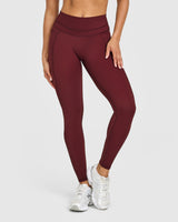 Unified High Waisted Pocket Leggings | Rosewood
