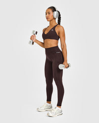 Unified High Waisted Pocket Leggings | 70% Cocoa