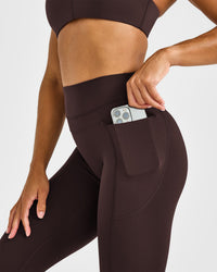 Unified High Waisted Pocket Leggings | 70% Cocoa