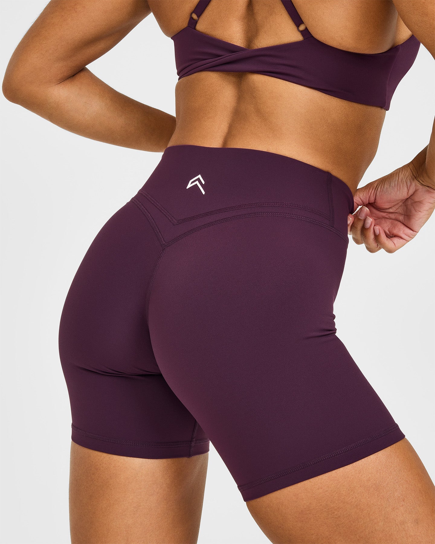 UnifiedMove™ Wrap Shorts White Logo 6" | Blackberry Purple