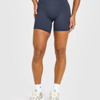 UnifiedMove™ Wrap Shorts White Logo 6" | True Blue