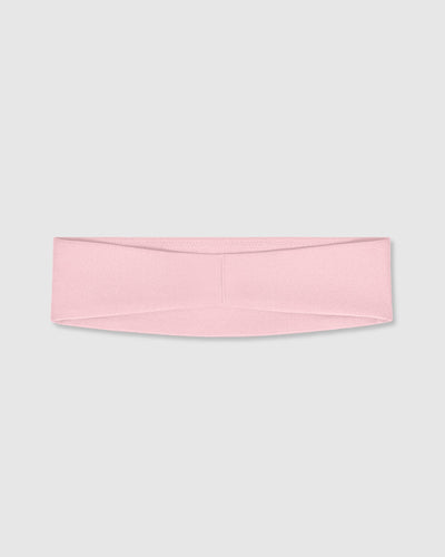 SoftMotion™ Headband with White Logo | Cherry Blossom Pink