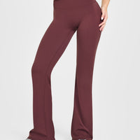 SoftMotion™ Flared Bottoms with White Logo | Velvet Mocha