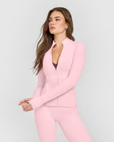 SoftMotion™ Jacket with White Logo | Cherry Blossom Pink