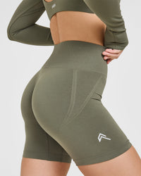 Effortless Seamless Shorts | Alpine Green