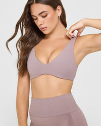 SoftMotion™ Scoop Back Bralette | Dusty Purple