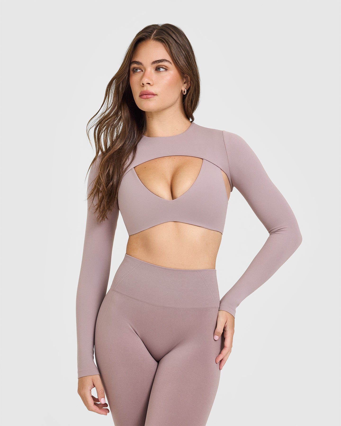 SoftMotion™ Shrug Cover Logo Dusty Purple