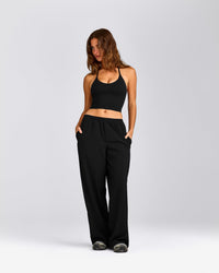AirMove™ Wide Leg Trousers | Black