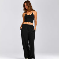 AirMove™ Wide Leg Trousers | Black