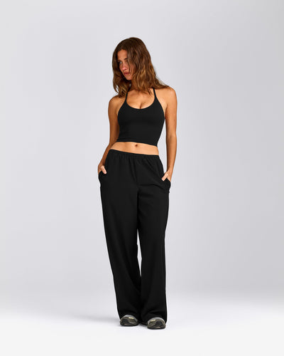 AirMove™ Wide Leg Trousers | Black