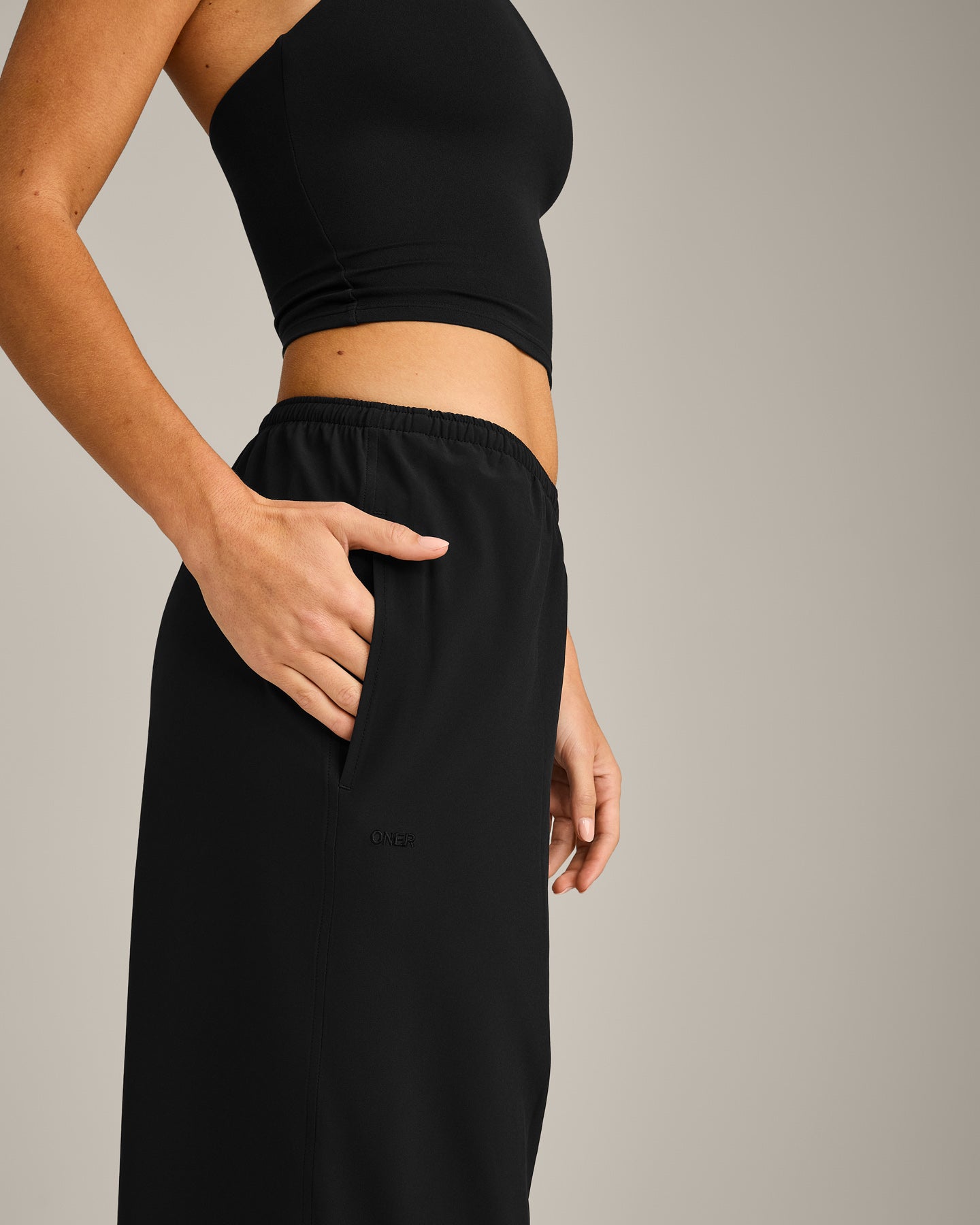 AirMove™ Wide Leg Trousers | Black