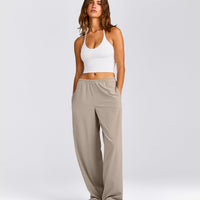 AirMove™ Wide Leg Trousers | Warm Sand