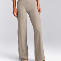 SoftMotion™ Straight Leg Bottoms with White Logo | Warm Sand