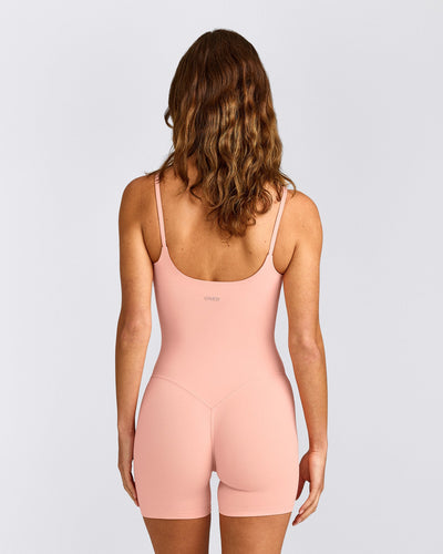 SoftMotion™ Strappy All in One with Grey Logo | Peach Orange