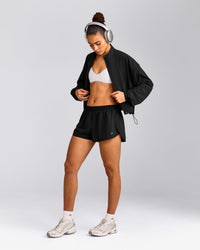AirMove™ Lined Shorts 3" with Reflective Logo | Black