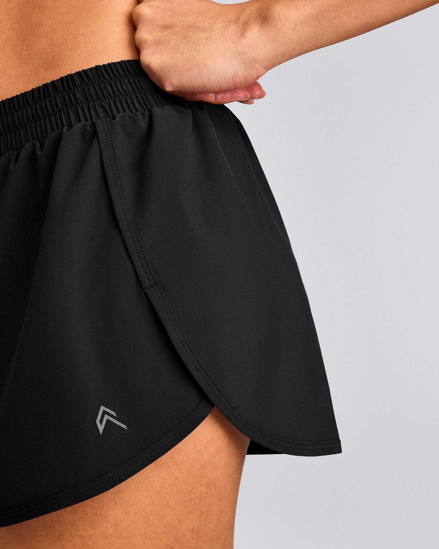 AirMove™ Lined Shorts 3" with Reflective Logo | Black