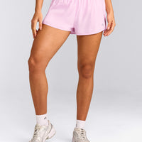 AirMove™ Lined Shorts 3" with Reflective Logo | Chalk Pink