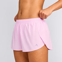 AirMove™ Lined Shorts 3" with Reflective Logo | Chalk Pink