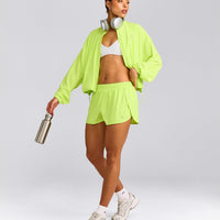AirMove™ Lined Shorts 3" with Reflective Logo | Citrus Green