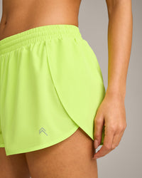 AirMove™ Lined Shorts 3" with Reflective Logo | Citrus Green