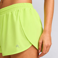 AirMove™ Lined Shorts 2" with Reflective Logo | Citrus Green