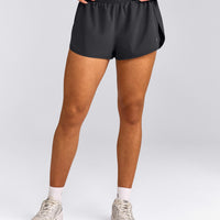 AirMove™ Lined Shorts 2" with Reflective Logo | Coal