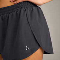 AirMove™ Lined Shorts 3" with Reflective Logo | Coal