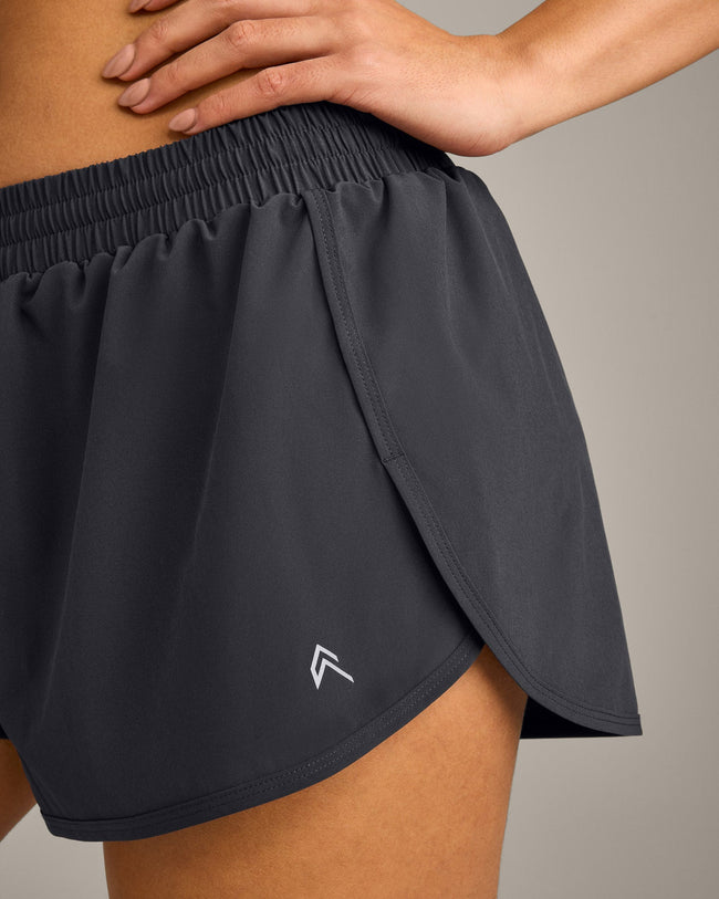 AirMove™ Lined Shorts 2" with Reflective Logo | Coal
