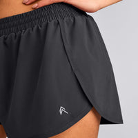 AirMove™ Lined Shorts 2" with Reflective Logo | Coal