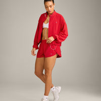 AirMove™ Lined Shorts 3" with Reflective Logo | Fiery Red