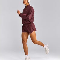 AirMove™ Lined Shorts 3" with Reflective Logo | Velvet Mocha