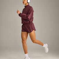 AirMove™ Lined Shorts 3" with Reflective Logo | Velvet Mocha