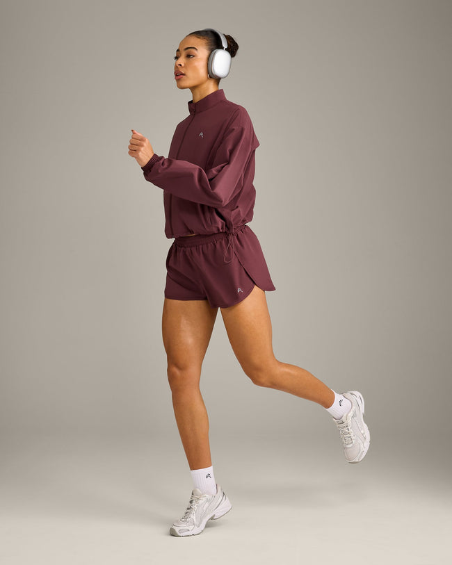 AirMove™ Lined Shorts 3" with Reflective Logo | Velvet Mocha