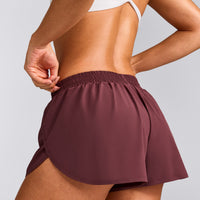 AirMove™ Lined Shorts 3" with Reflective Logo | Velvet Mocha