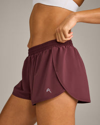 AirMove™ Lined Shorts 3" with Reflective Logo | Velvet Mocha
