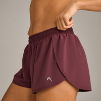 AirMove™ Lined Shorts 3" with Reflective Logo | Velvet Mocha