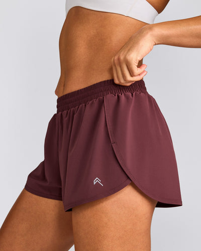 AirMove™ Lined Shorts 3" with Reflective Logo | Velvet Mocha