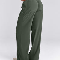 AirMove™ Straight Leg Bottoms with Reflective Logo | Dark Khaki